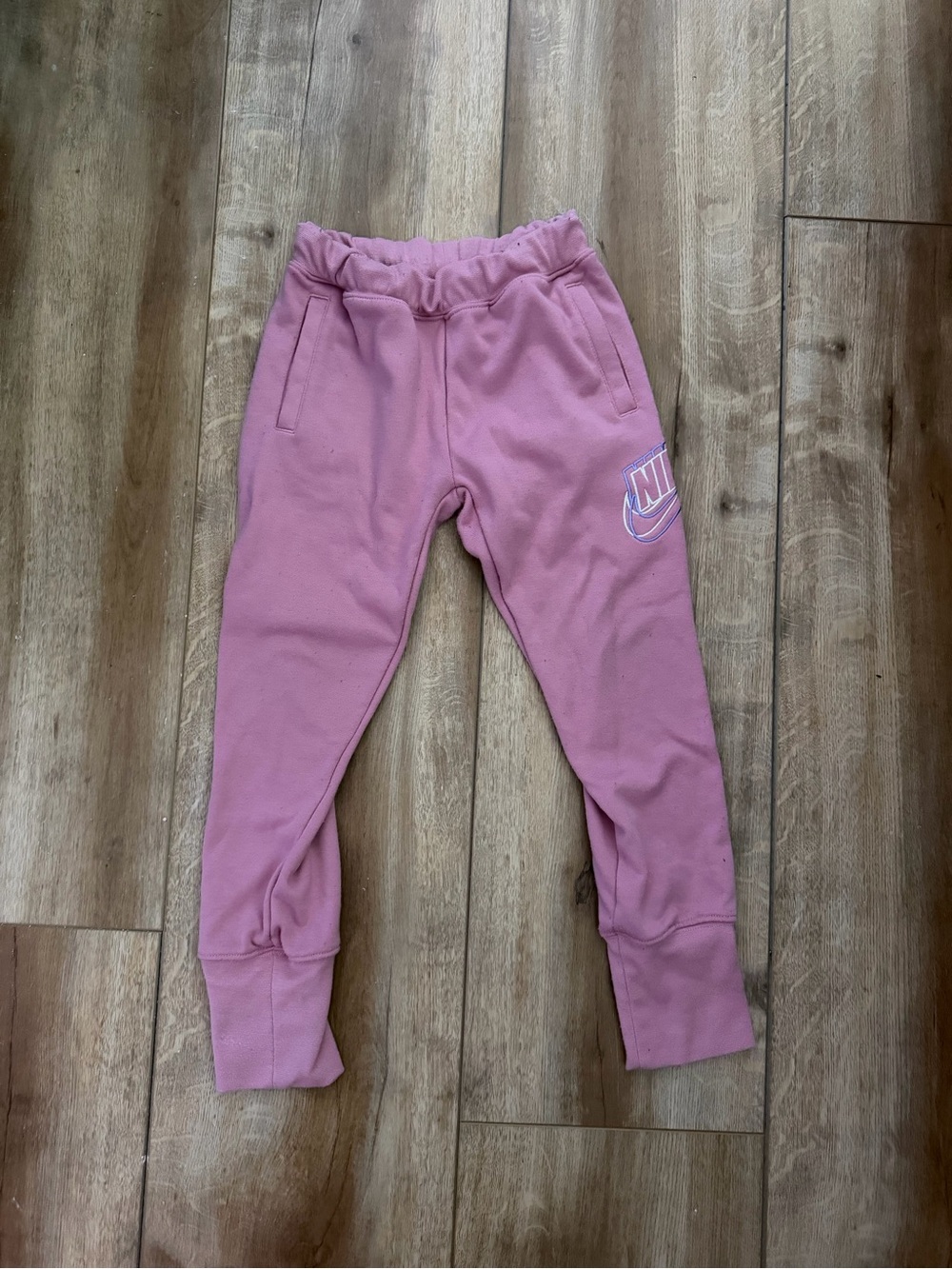 Nike Kids Pink Jogger Sweatpants with Logo